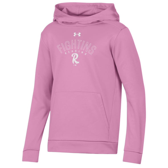 Under Armour Reading Fightin Phils Girls Pink Fleece Hoodie