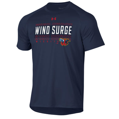Wichita Wind Surge Adult Navy Tech Short Sleeve Tee