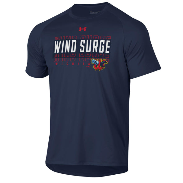 Wichita Wind Surge Adult Navy Tech Short Sleeve Tee