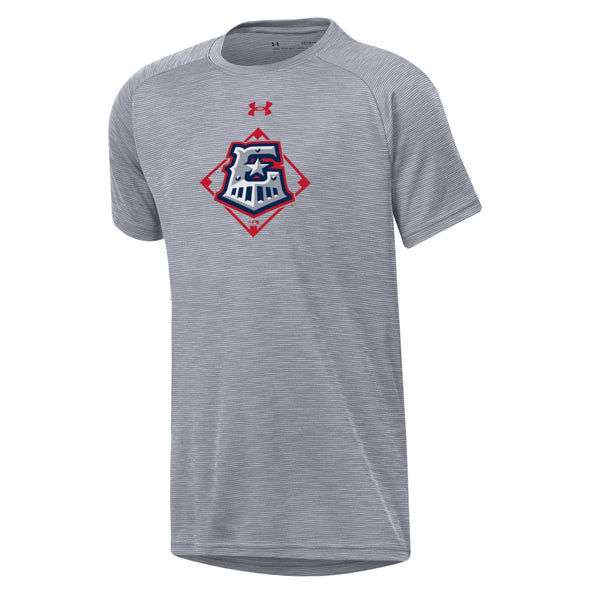 Round Rock Express Youth Gray Twist Rye Tech Tee