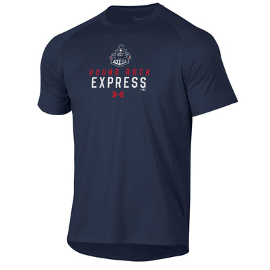 Round Rock Express Under Armour Navy Locomotive Tech Tee