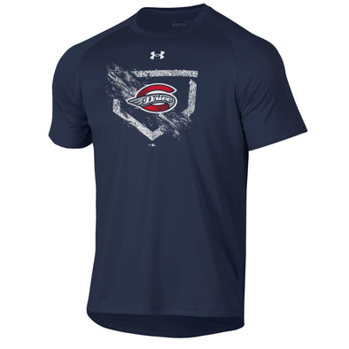 Greenville Drive Under Armour Navy Home Plate Tech Tee