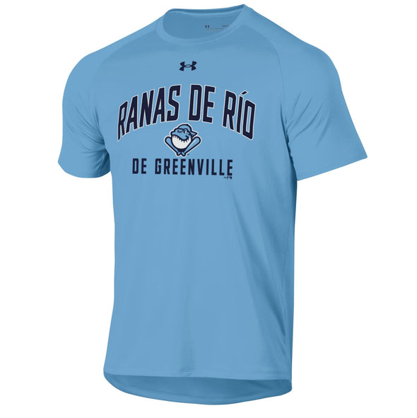 Greenville Drive Under Armour Blue Ranas de Rio Tech Tee