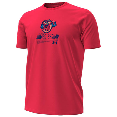 Jacksonville Jumbo Shrimp Under Armour Red Performance Cotton Tee