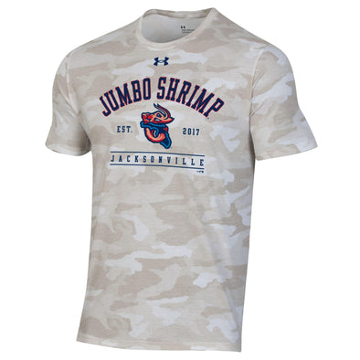 Jacksonville Jumbo Shrimp Under Armour Onyx Camo Performance Cotton Tee