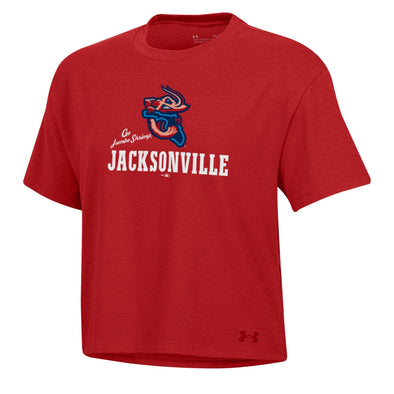 Jacksonville Jumbo Shrimp Under Armour Women's Flawless Red All Day Tee