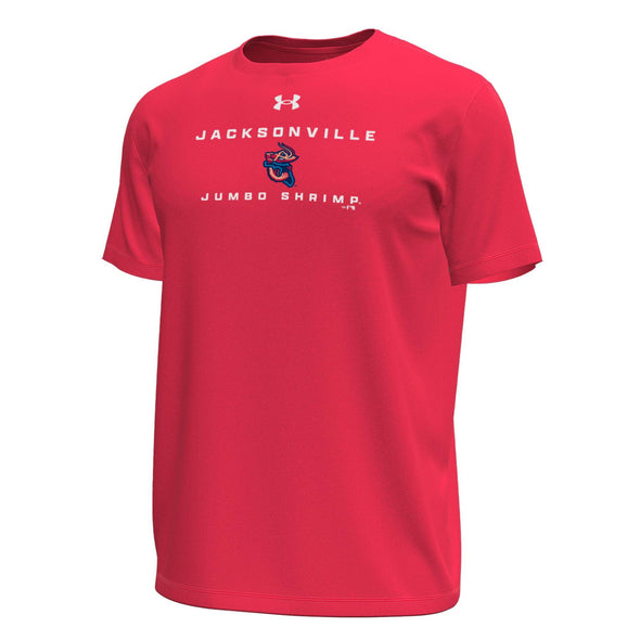 Jacksonville Jumbo Shrimp Under Armour Red Tech Stretch Tee