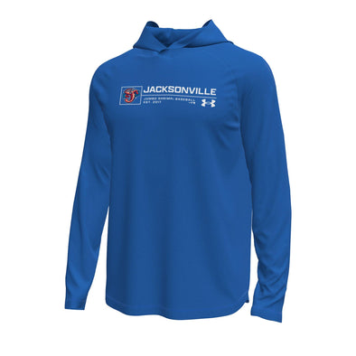 Jacksonville Jumbo Shrimp Under Armour Royal L/S Hooded Tee