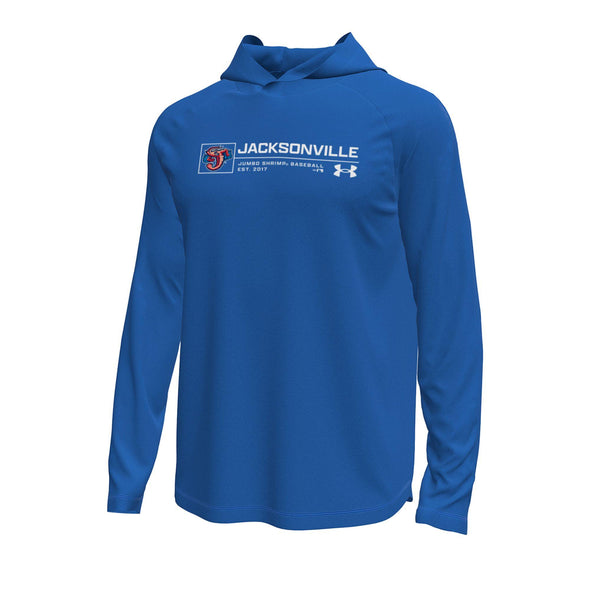 Jacksonville Jumbo Shrimp Under Armour Royal L/S Hooded Tee
