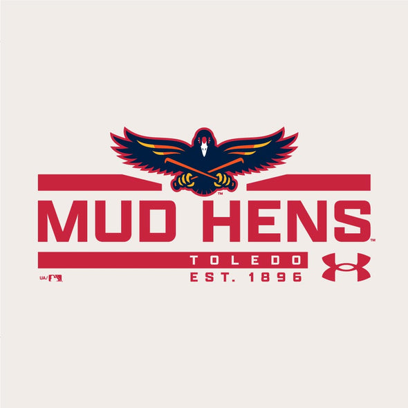 Toledo Mud Hens Stone UA Perf. Cotton T