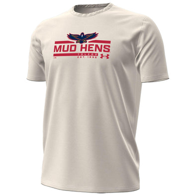 Toledo Mud Hens Stone UA Perf. Cotton T
