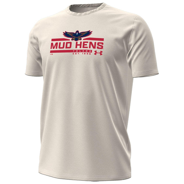 Toledo Mud Hens Stone UA Perf. Cotton T
