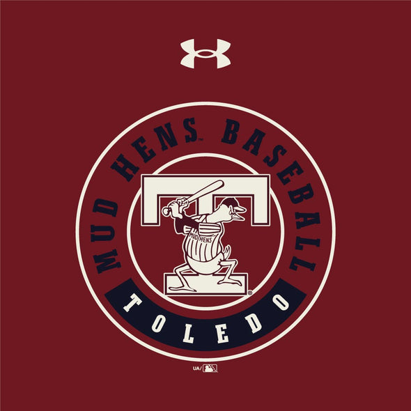 Toledo Mud Hens Cardinal UA Perf. Cotton Long Sleeve T