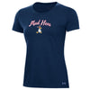 Toledo Mud Hens UA Ladies Navy Performance Cotton T