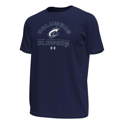 Columbus Clippers Under Amour Navy Tech Tee
