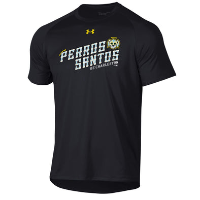 Charleston RiverDogs Under Armour Black Perros Santos Tech Tee
