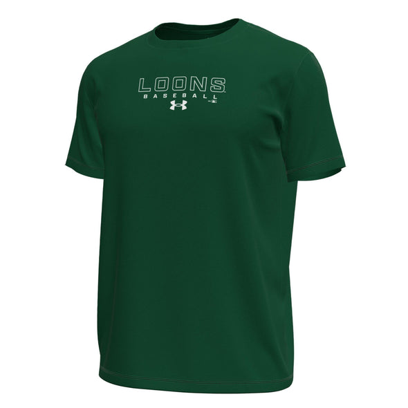 Great Lakes Loons Under Armour Green Tech Stretch Short Sleeve Tee