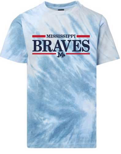 Mississippi Braves Youth Wild Arctic Sky Tee