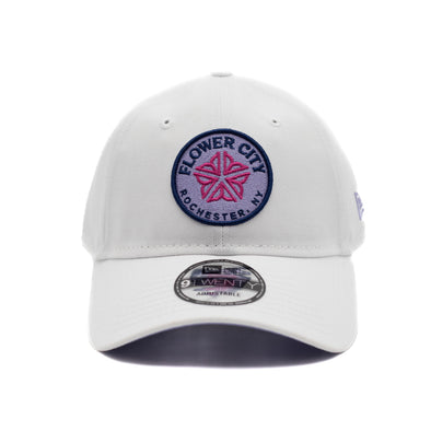 Rochester Red Wings ROC the Lilac White Flower City Adjustable Cap