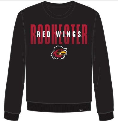 Rochester Red Wings Black Crewneck Sweatshirt