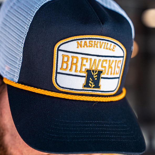 Nashville Sounds '47 Brand Navy Hone Patch Brewskis Hitch Hat