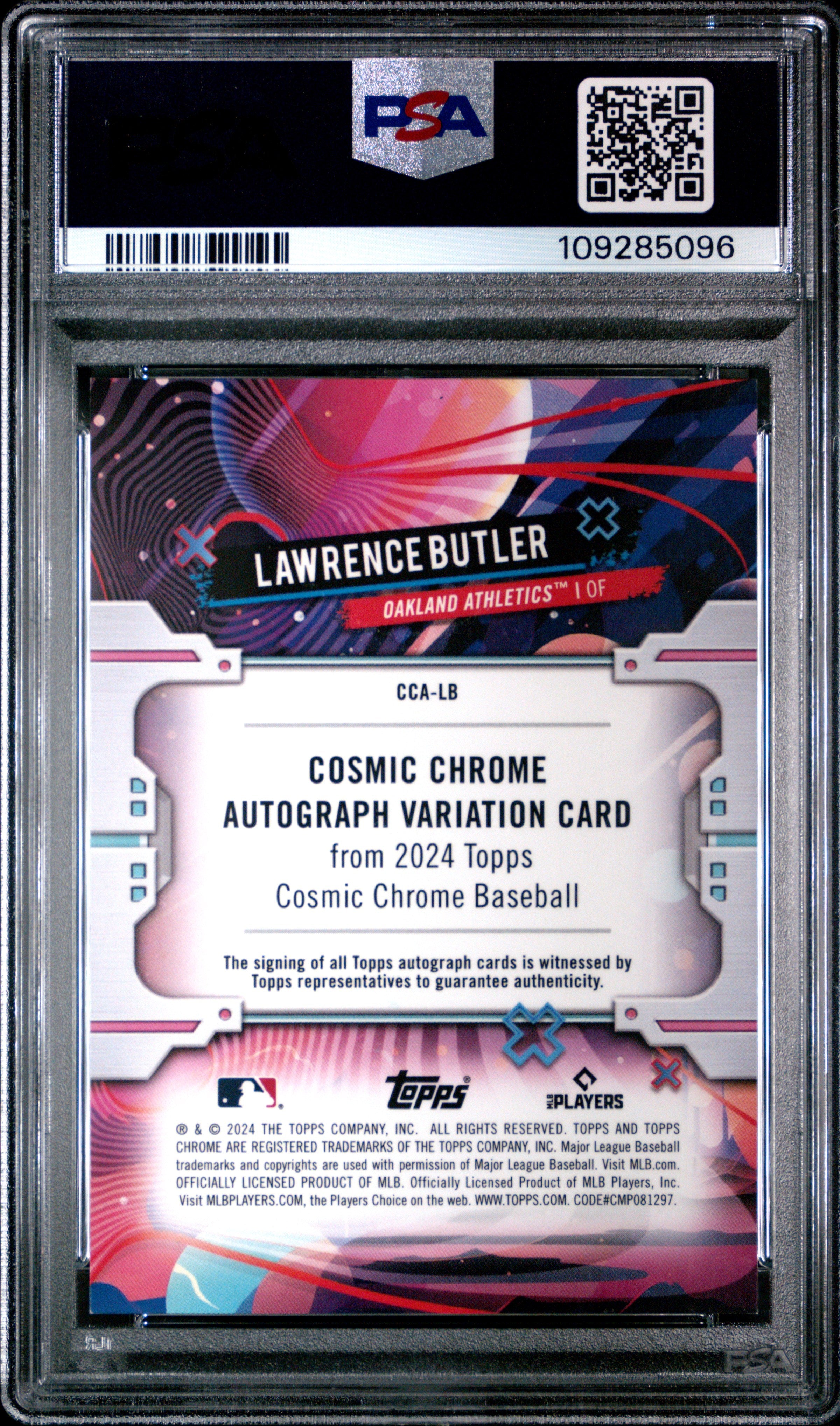 Lawrence Butler 2024 Topps Cosmic Chrome Auto #LB Gold Interstellar /5 –  Minor League Baseball Official Store