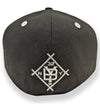 Somerset Patriots New Era New York Black Yankees Primary Medallion Logo Fitted Cap