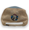 Jersey Diners Adult Wordmark Distressed Snap Back Tea Stain Cap
