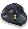 Jersey Diners Adult Wordmark Unstructured Garment Washed Mesh Back Hook Loop Cap