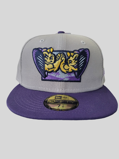 New Era On Field Alternate 59/Fifty Fitted Hat, Gray/Purple