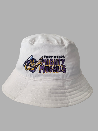 Mighty Mussels White Bucket Hat