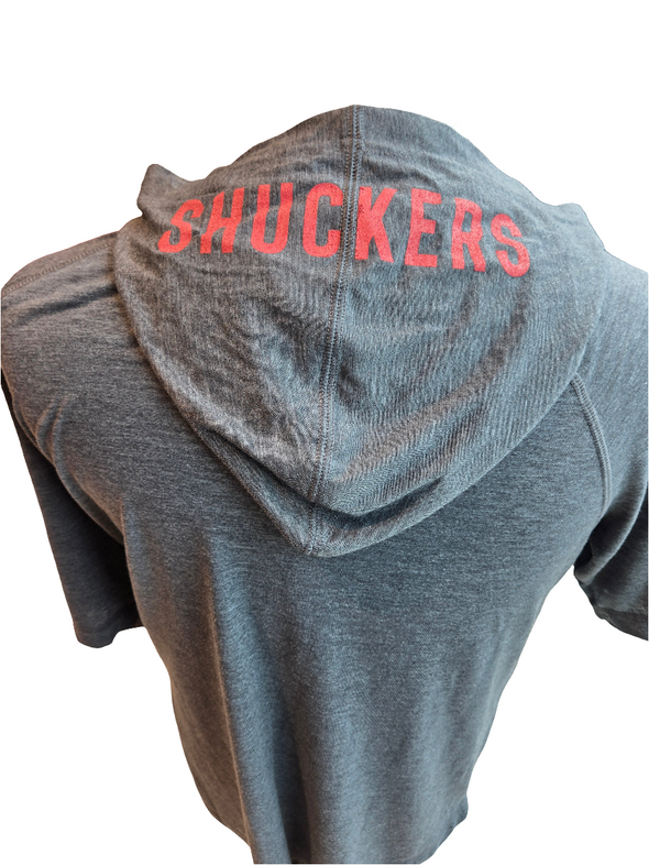 Shuckers Short Sleeve Hoodie with Batting Oyster