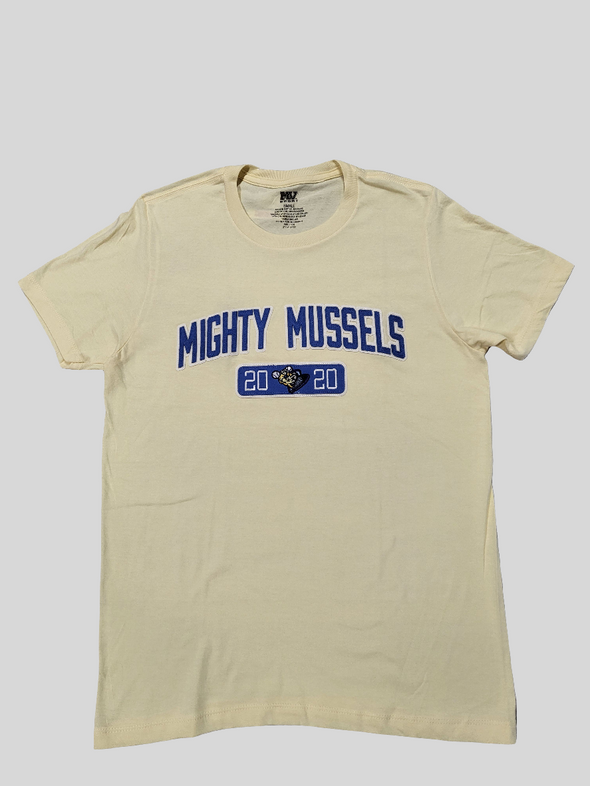 Mighty Mussels Sunray Yellow Applique Tee