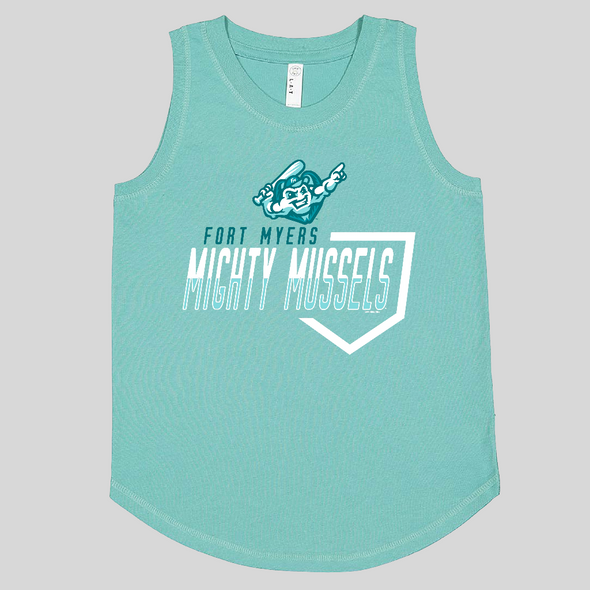 Mighty Mussels Girls Tank Top/FOXGLOVE