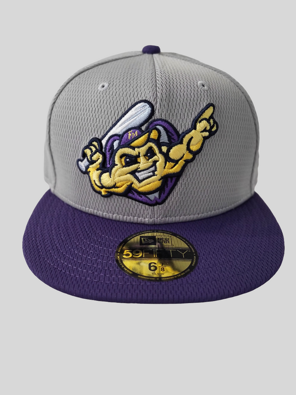 New Era Official Batting Practice Cap Gray/Purple
