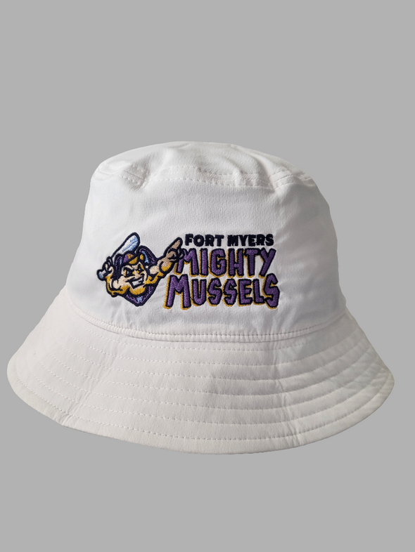 Mighty Mussels White Bucket Hat