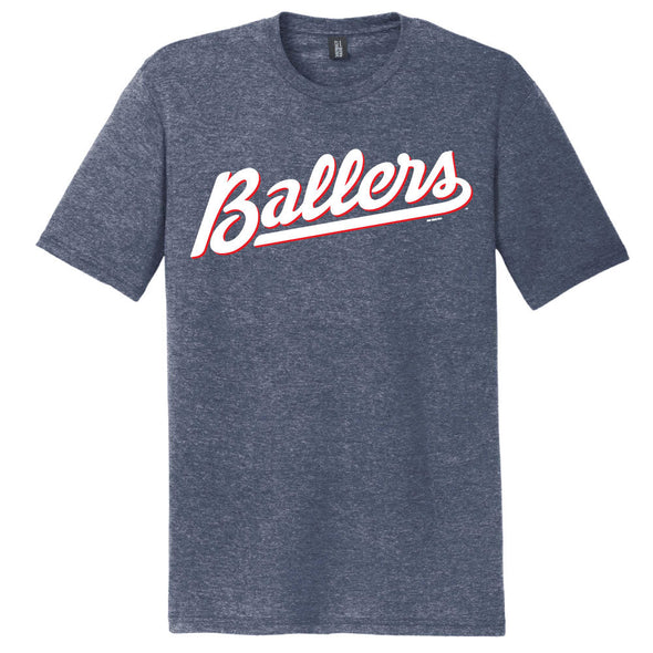 Adult Navy Frost Ballers Tri-Blend Tee