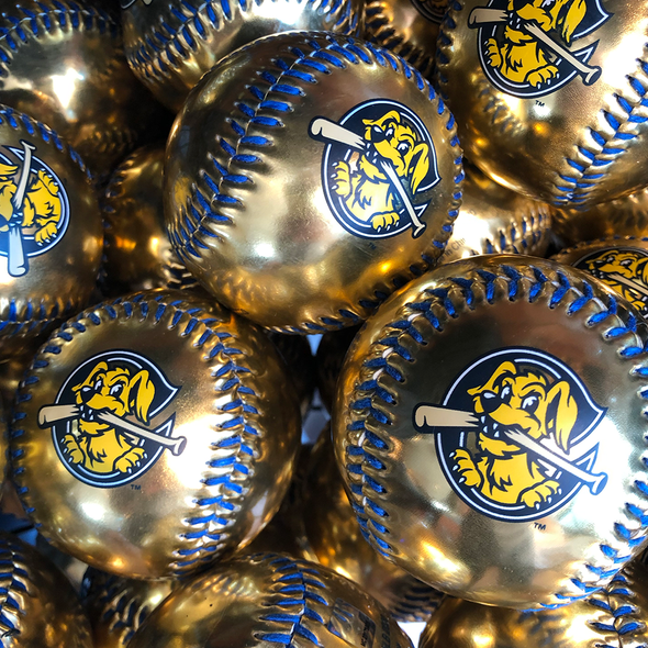 Charleston RiverDogs Souvenir Gold Baseball