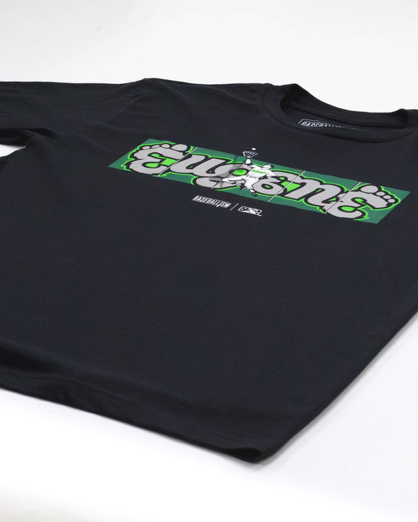Eugene Emeralds Baseballism Outfield Fence T-Shirt