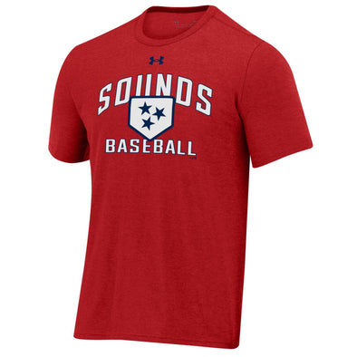 Nashville Sounds Under Armour Red Charged Cotton All Day Tee