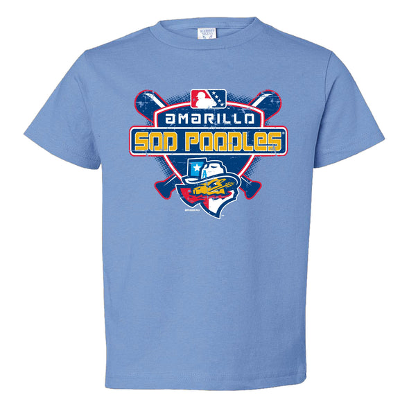 Amarillo Sod Poodles Lite Blue State Toddler Tee