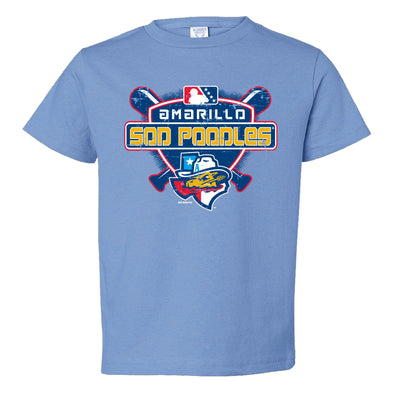 Amarillo Sod Poodles Lite Blue State Toddler Tee