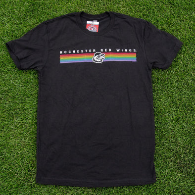Rochester Red Wings Rainbow Stitches Tee