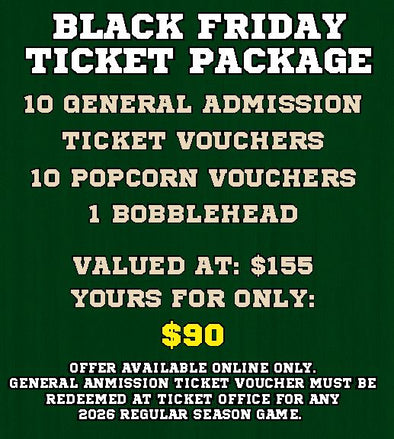 Black Friday General Admission Ticket Package