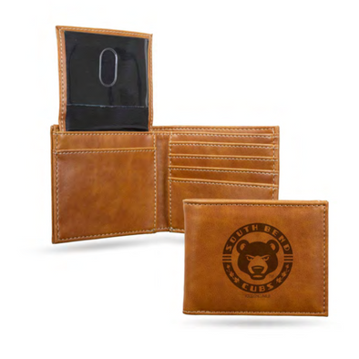 South Bend Cubs Leather Bi-Fold Wallet