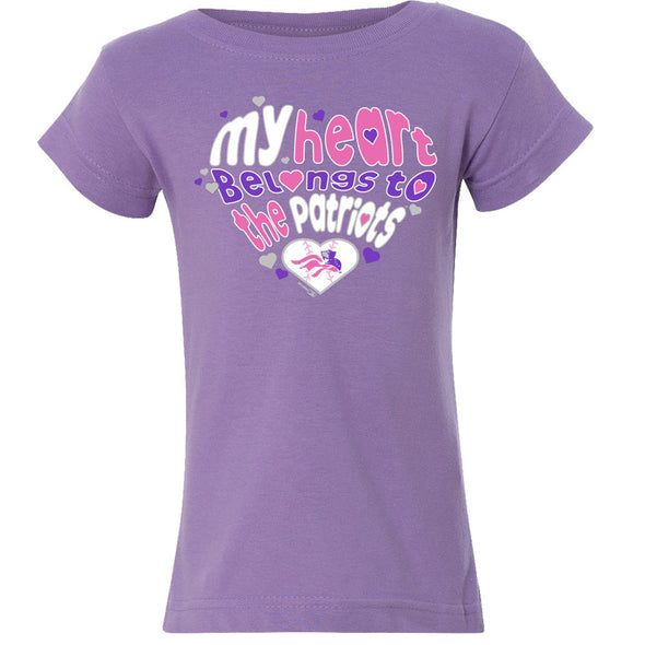 Somerset Patriots Toddler Girls Big Heart Tee