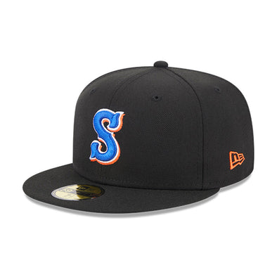Syracuse Mets New Era Black Alternate 2 Fitted On-Field Cap