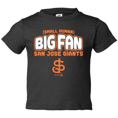 San Jose Giants Bimm Ridder Big Fan Infant Tee - Black