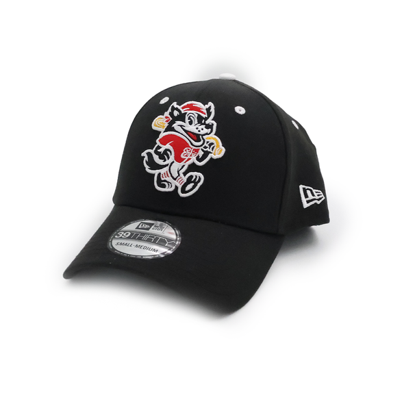 Erie SeaWolves NEC Fauxback Black 39THIRTY Cap