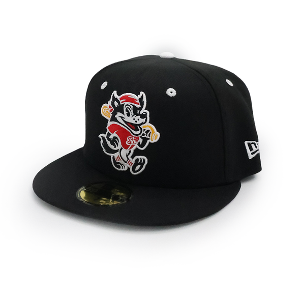 Erie SeaWolves NEC Fauxback Black On-Field 59FIFTY